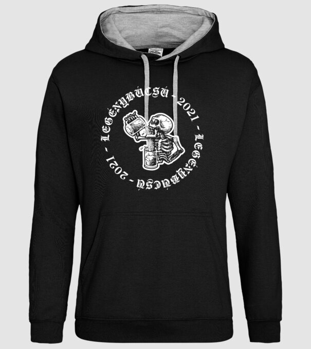 Legénybúcsú - drankskull 2021 minta fekete pólón