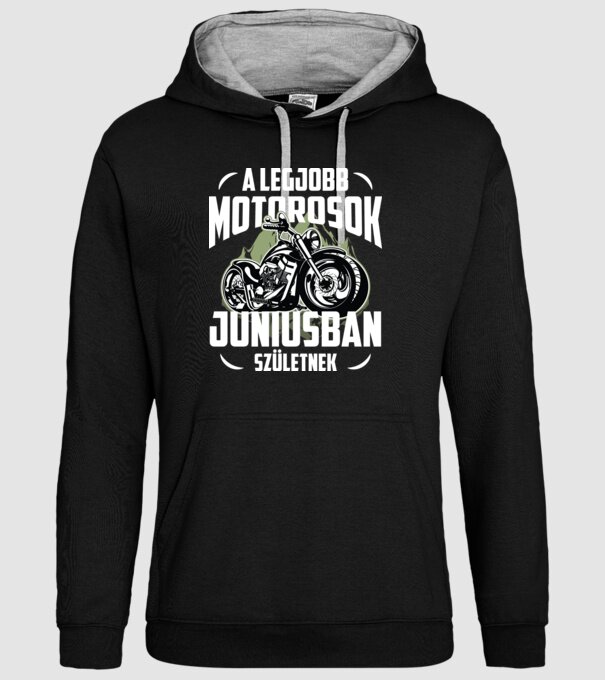Legjobb motoros hegyek JÚNIUS minta fekete pólón