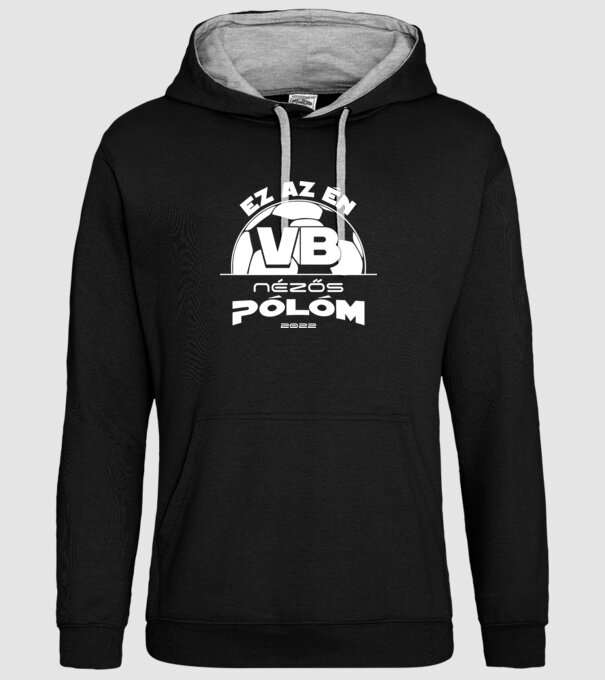 Vb nézős póló minta fekete pólón