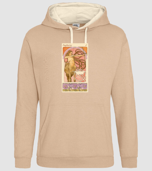 Tarot Horoszkóp NYILAS minta homokszín pólón