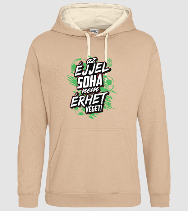Az éjjel soha nem érhet véget labdák minta homokszín pólón