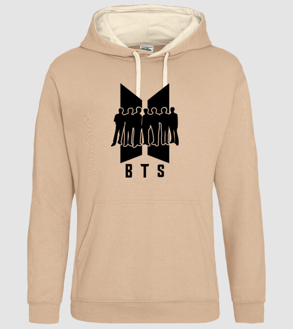 BTS minta homokszín pólón