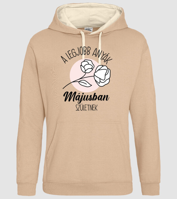 Legjobb anyák MÁJUS minta homokszín pólón