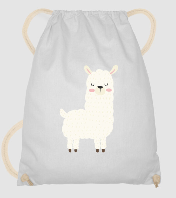 Alpaca minta fehér pólón