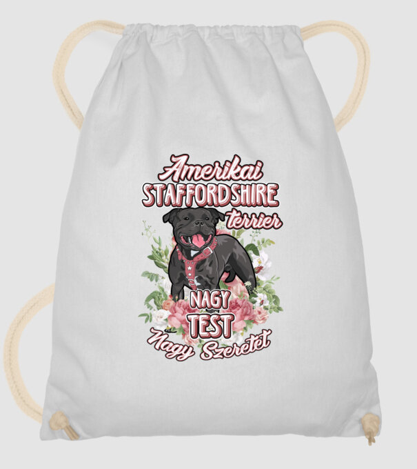 FLORAL DOGGO staffi minta fehér pólón
