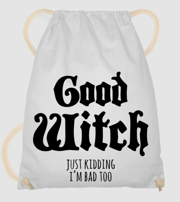 Good Witch páros póló minta fehér pólón