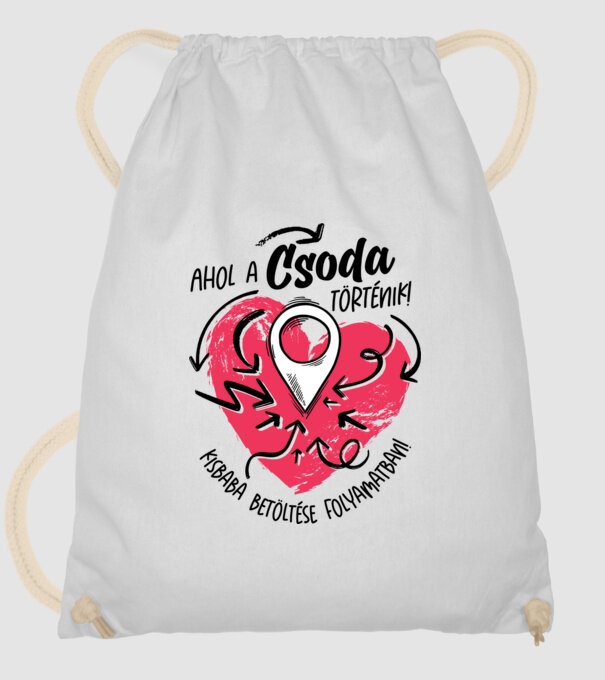 Kismama póló minta fehér pólón