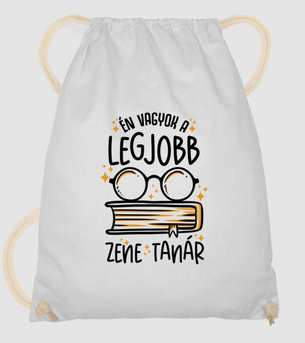 Legjobb drk zene tanár minta fehér pólón