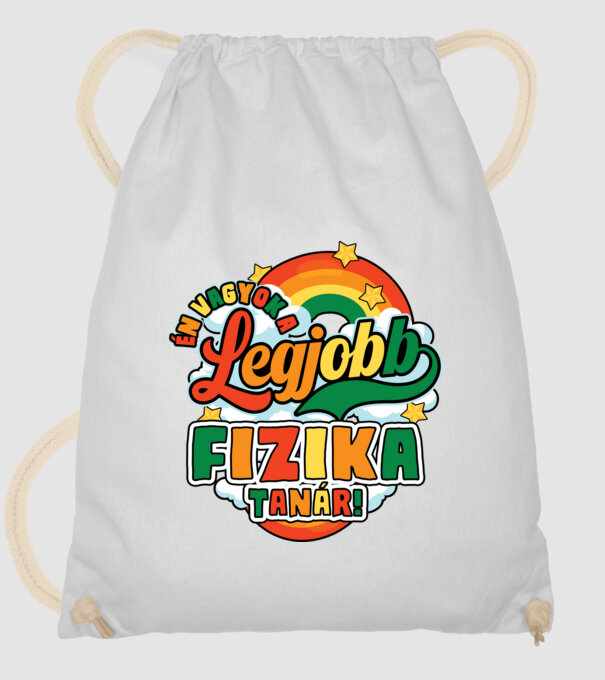 Legjobb fizika tanár minta fehér pólón