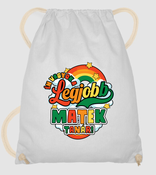 Legjobb matek tanár minta fehér pólón