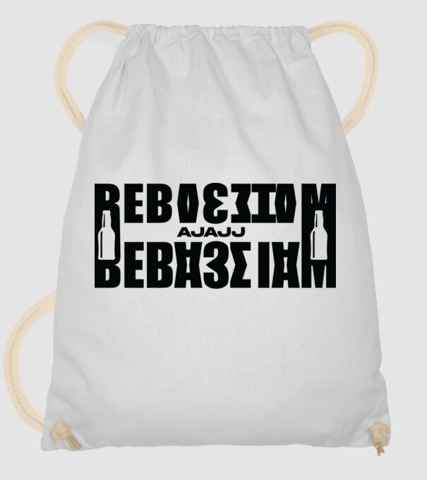 Rejtett üzenet Ajajj bebsztam minta fehér pólón
