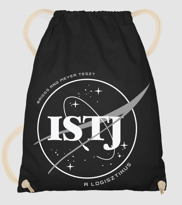 16 Személyiségtipus NASA ISTJ A LOGISZTIKUS minta fekete pólón