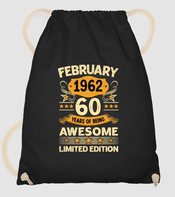 60 years of being limited edition_february minta fekete pólón