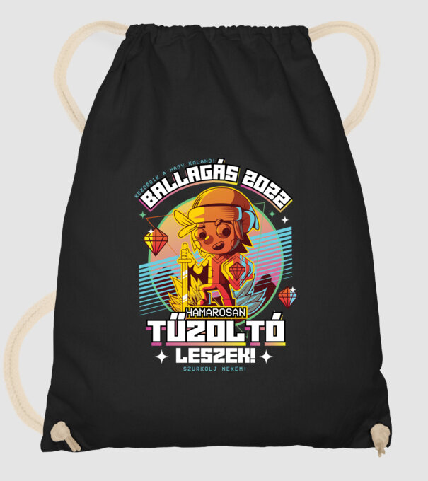 Arcade Jövőbeli szakmás tűzoltó minta fekete pólón