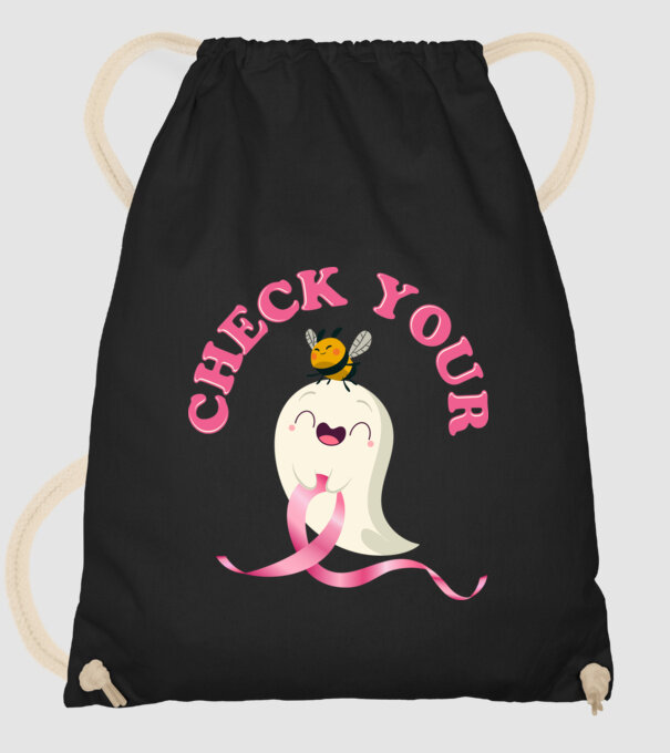 Check your boo-bees minta fekete pólón