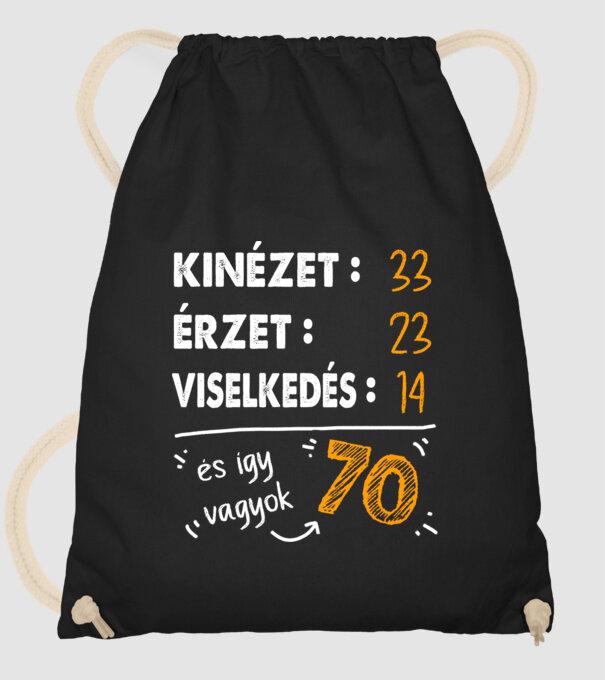 Kinézet, Érzet, Viselkedés 70 - Fekete alap minta fekete pólón
