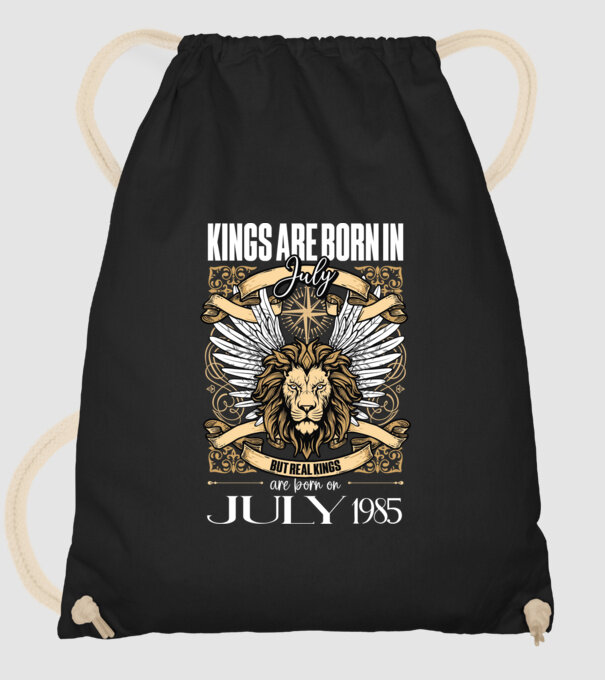 KINGS ARE BORN 1985 - JÚLIUS minta fekete pólón
