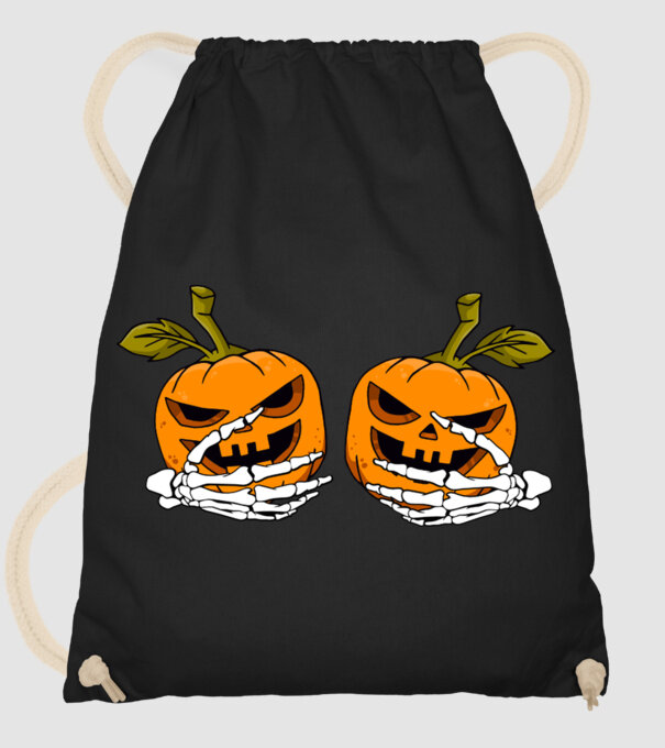 Pumpkin titts minta fekete pólón