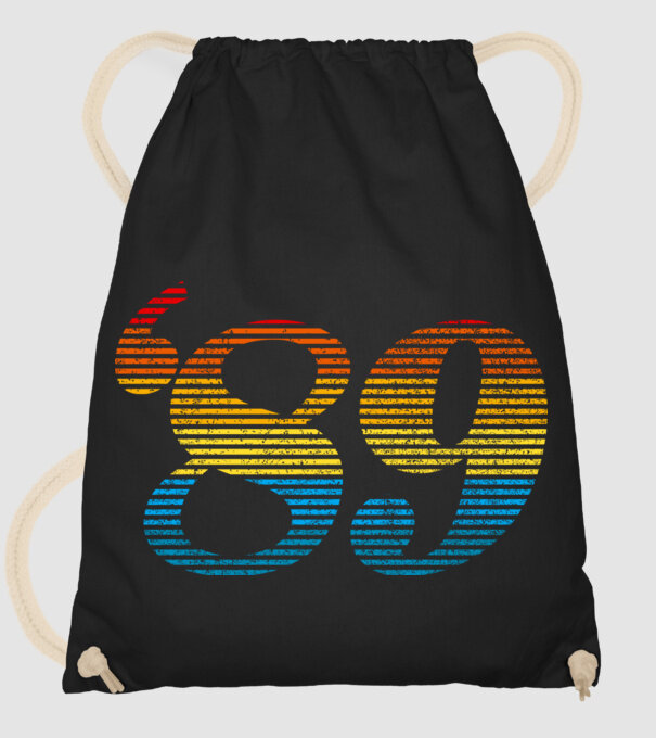 Retro szülinap 1989 minta fekete pólón