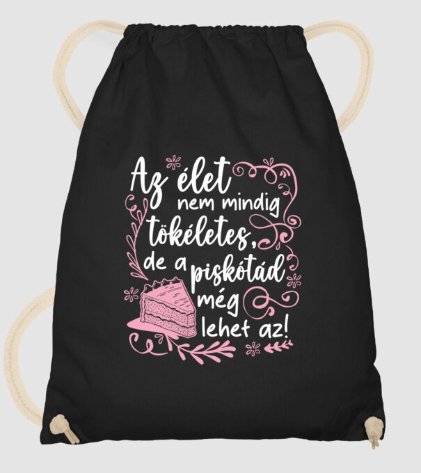 Tökéletes piskóta minta fekete pólón