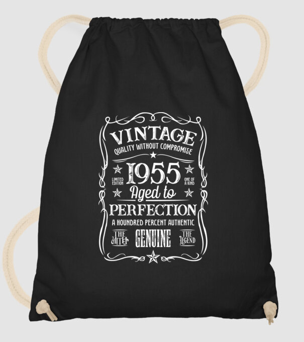 VINTAGE PERFECTION 1955 minta fekete pólón
