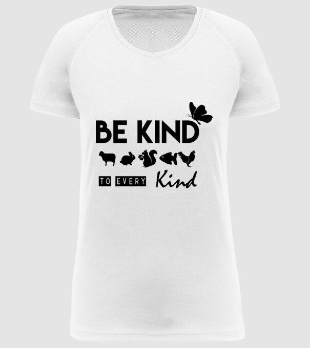 Be kind to every kind  minta fehér pólón