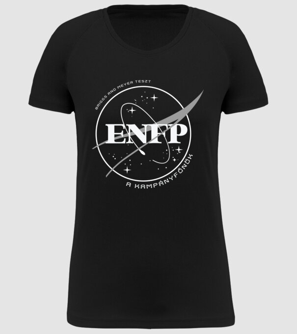 16 Személyiségtipus NASA ENFP minta fekete pólón