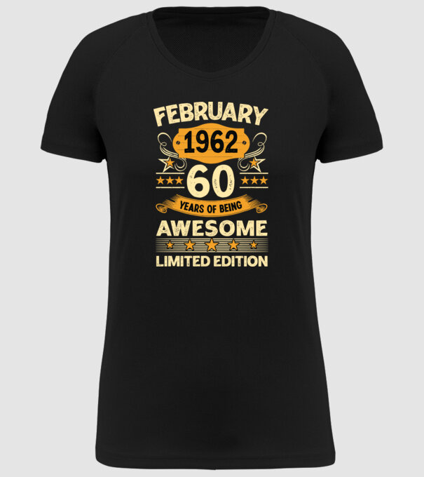 60 years of being limited edition_february minta fekete pólón