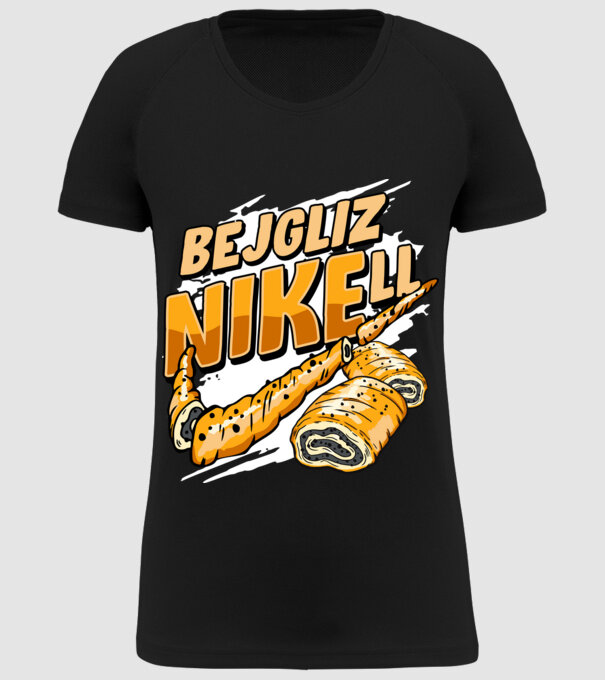 BejglizNikell minta fekete pólón