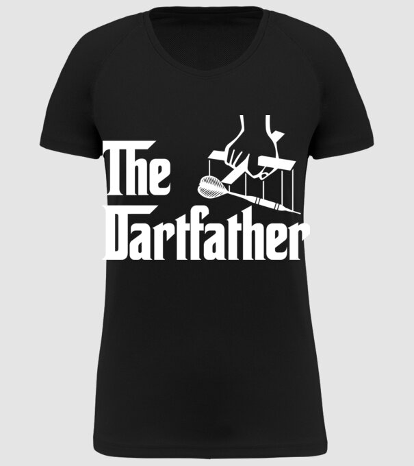 The Dartfather - fehér minta fekete pólón
