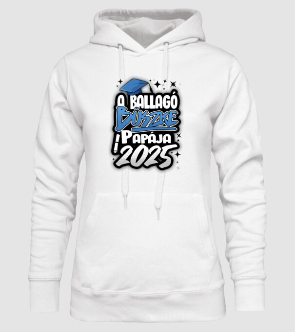 Ballagó büszke papája minta fehér pólón