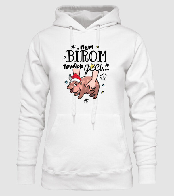 Nem bírom tovább gci Moo-Deng Karácsony minta fehér pólón