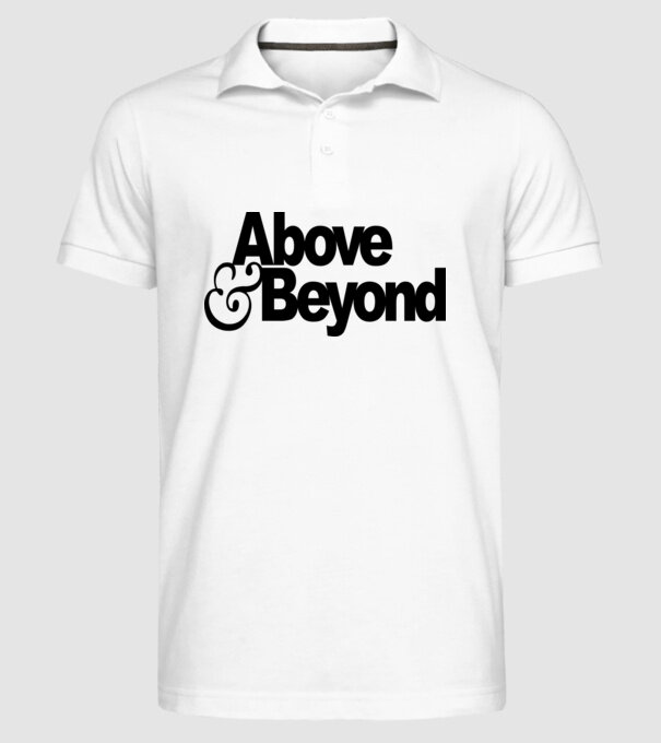 Above & Beyond Logo minta fehér pólón