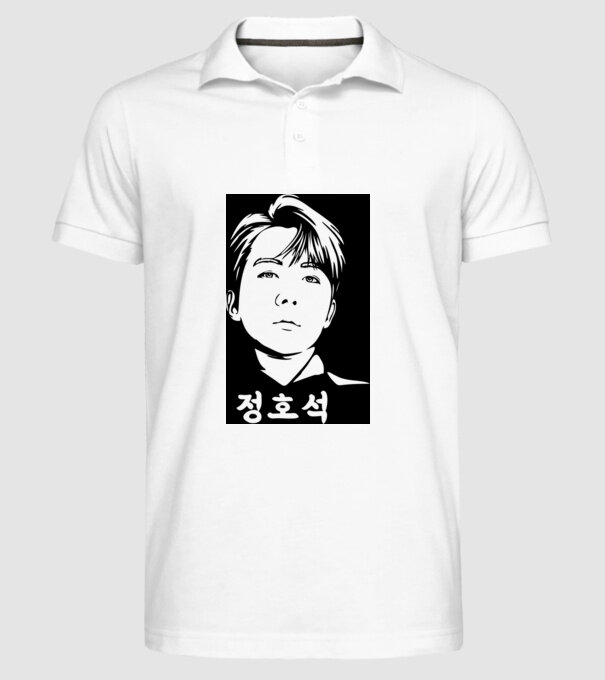 BTS minta fehér pólón