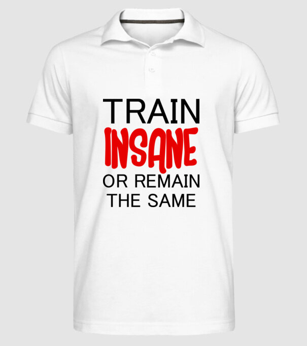 train insane minta fehér pólón