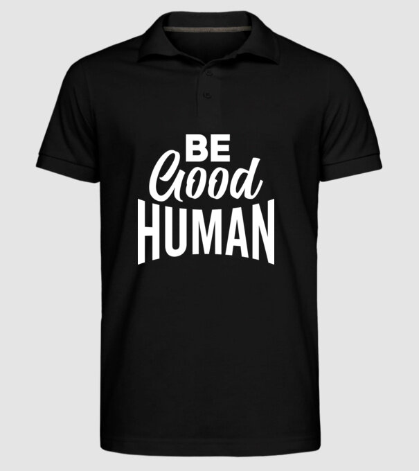 BTS BE GOOD HUMAN minta fekete pólón