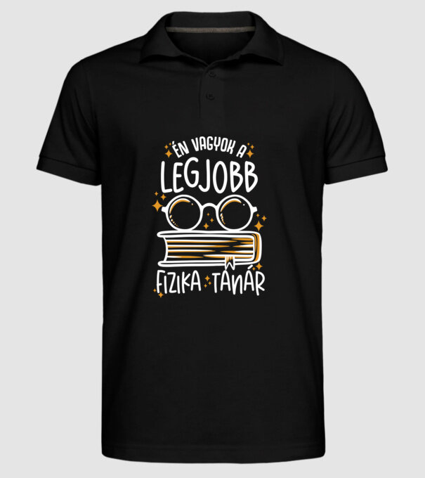 Legjobb lght fizika tanár minta fekete pólón