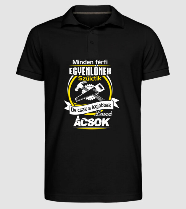 Legjobbak ácsok minta fekete pólón