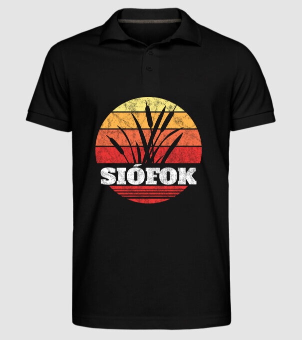 SIÓFOK naplemente minta fekete pólón