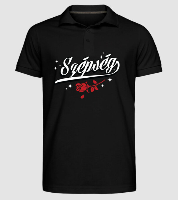Szépség és a Szörny Szépség basic minta fekete pólón