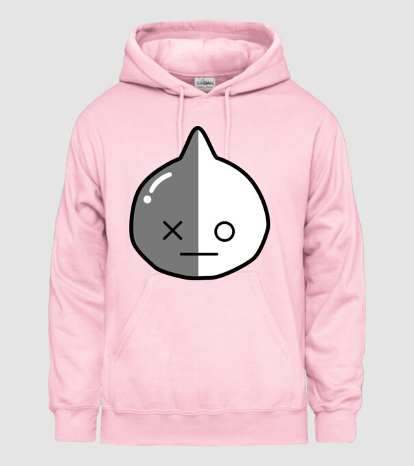 BTS CHIBI minta világos rózsaszín pólón
