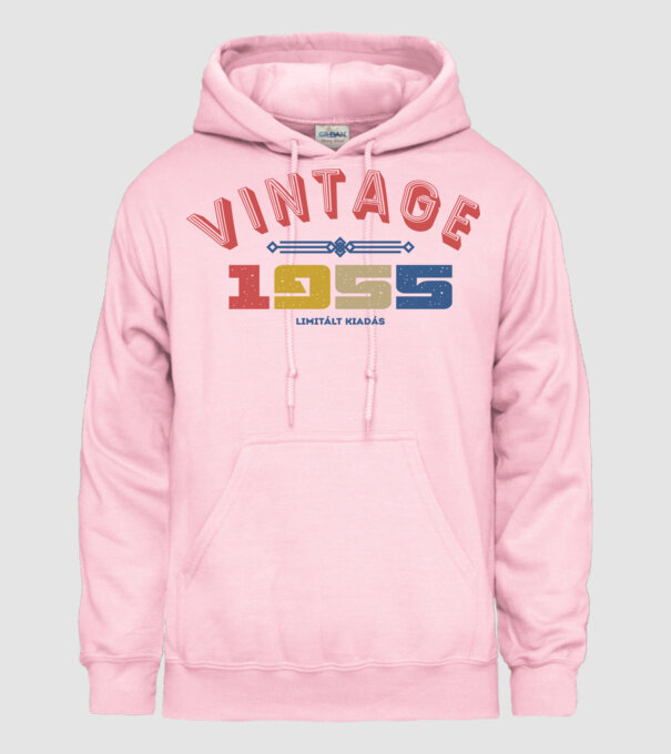 VINTAGE limited 1955 minta világos rózsaszín pólón