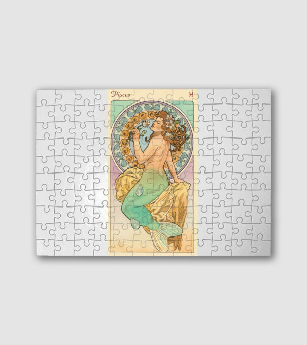 Tarot Horoszkóp HALAK minta fehér pólón