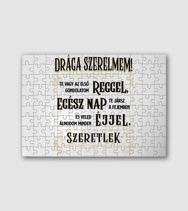 Drága Férjem minta fehér pólón