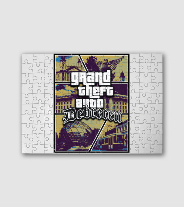 GTA Debrecen minta fehér pólón