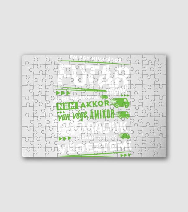 Hivatásos futár minta fehér pólón