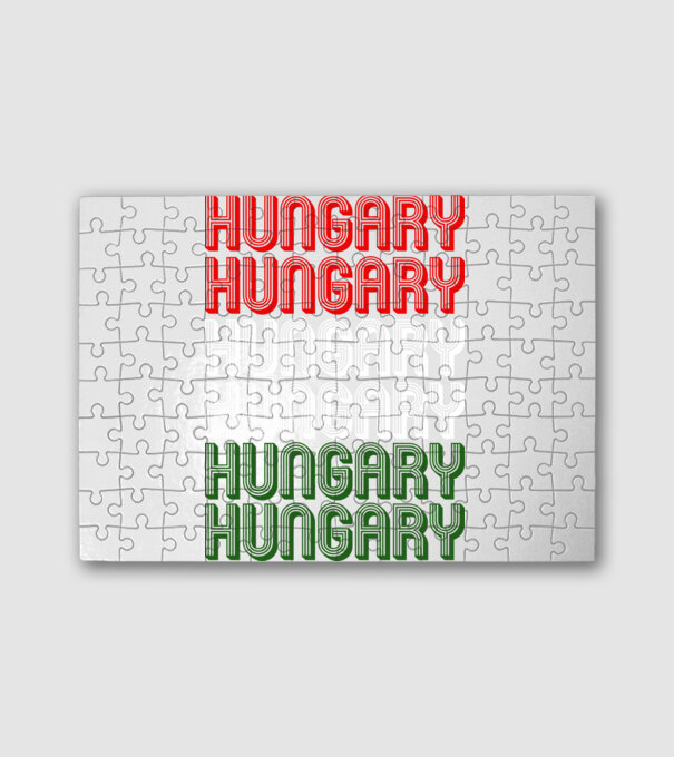 Hungary Hungary szurkolói póló minta fehér pólón