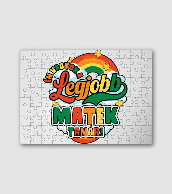 Legjobb matek tanár minta fehér pólón