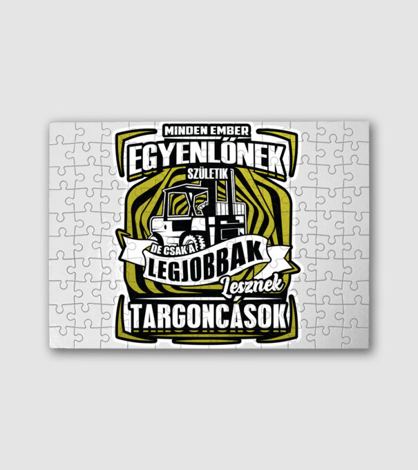 Minden ember egyenlőnek születik NW TARGONCÁSOK minta fehér pólón