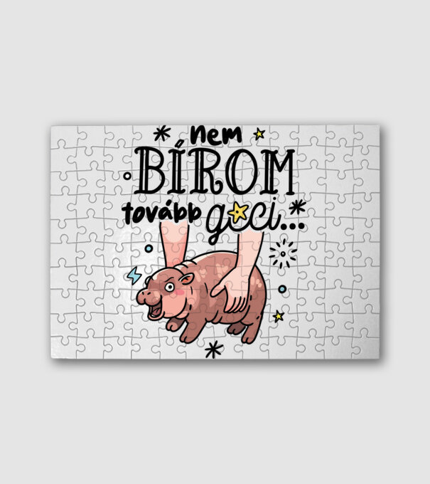 Nem bírom tovább gci Moo-Deng minta fehér pólón